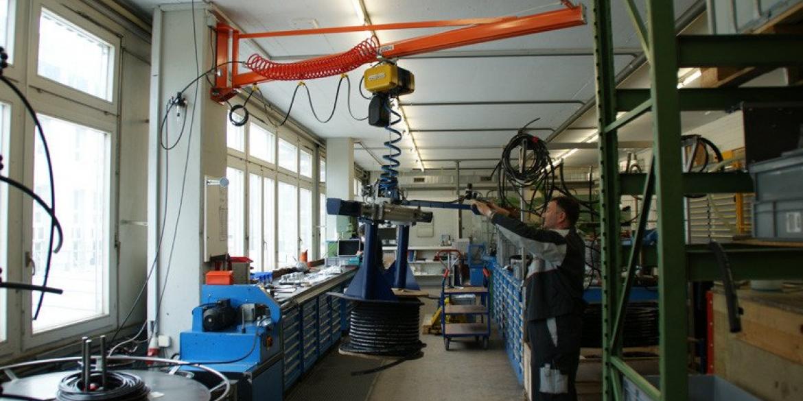 Teleflex, GIS, GIS wandkraan, Teleflex wandkraan, zwenkkraan, Wandkraan, Wandkraan staal GIS, Wandkraan staal Teleflex