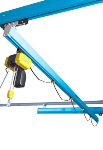 Licht kraansysteem, Monorail GISKB Staal, monorail, GIS, teleflex