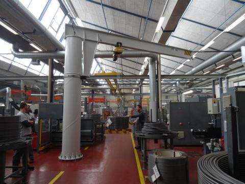 zwenkkraan, zwenkkranen, GIS, teleflex, Zwenkkraan IPE staalprofiel 