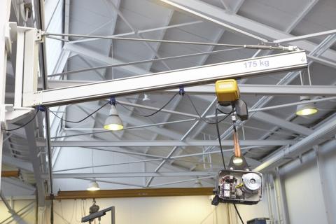 zwenkkraan, zwenkkranen, GIS, teleflex, Wandkraan GISKB Alu, wandkraan, GISKB