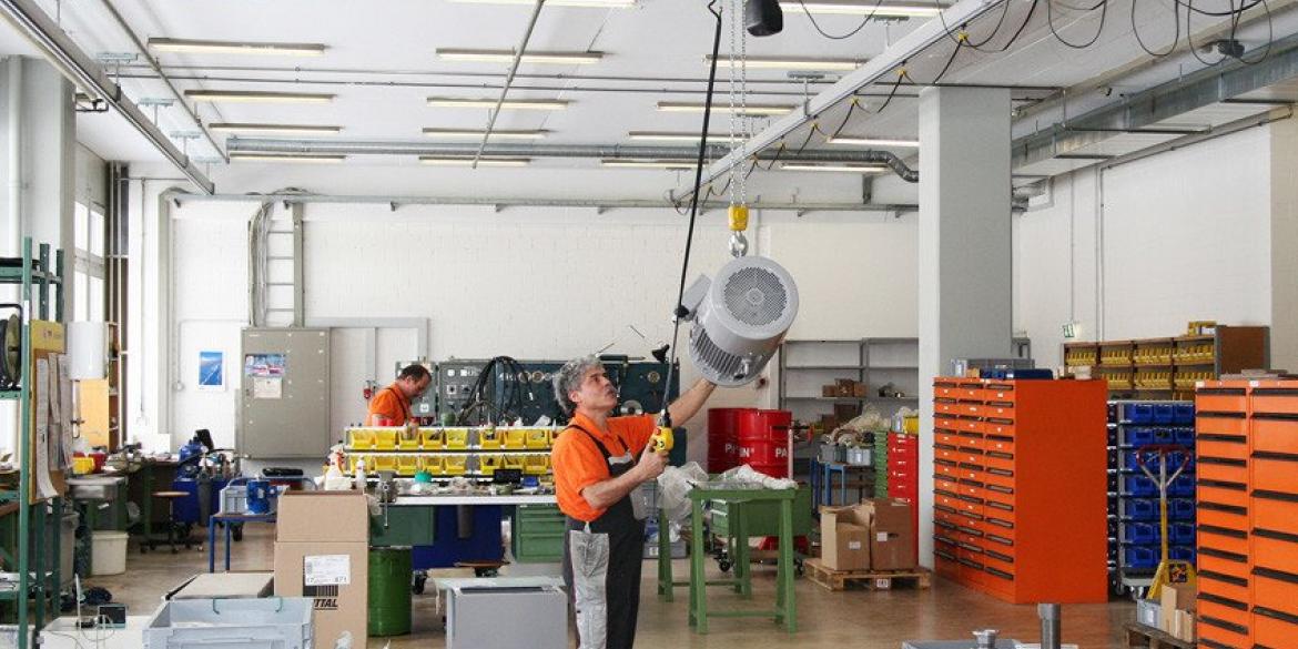 Licht kraansysteem, Hangkraan GISKB staal met enkele brug, hangkraan, hangbaansysteem, GIS, teleflex